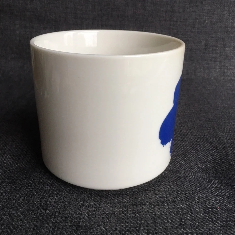 “LIKE A BOSS” Coffee Mug, White, Navy Blue, Gold Foil, 15 oz